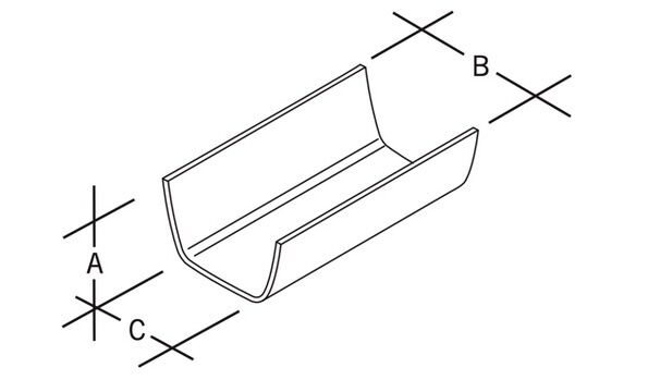 RGF4 Marley Flowline Ultraframe Conservatory 4 Metre Gutter Length