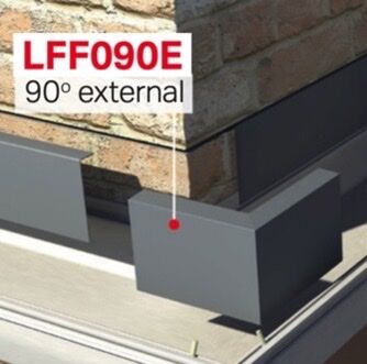 Ultraframe Conservatory Conservaflash External Corner Flashing (LFF090E) www.conservatoryspares.co.uk